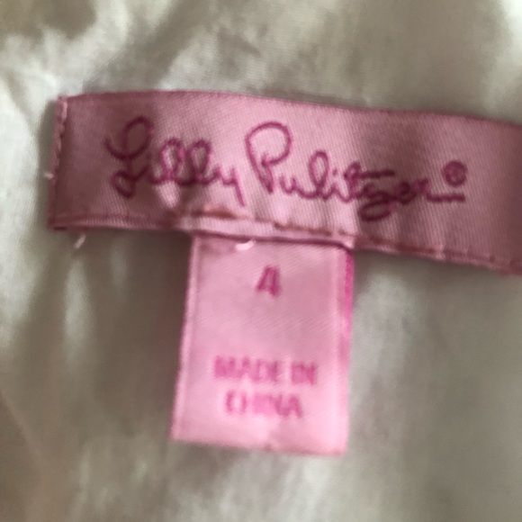 Lilly Pulitzer Ashlyn Shift Dress, Resort White, size 4 - Picture 4 of 5